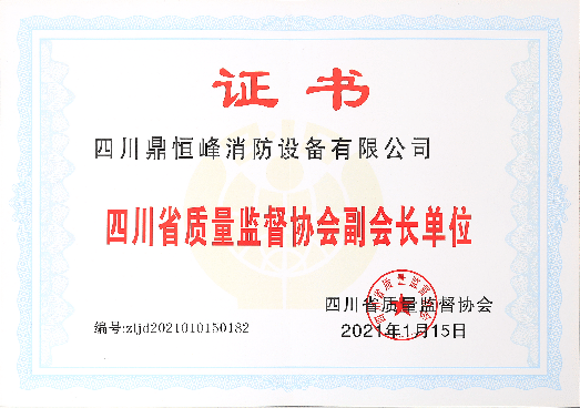 四川省质量监督协会副会长证书